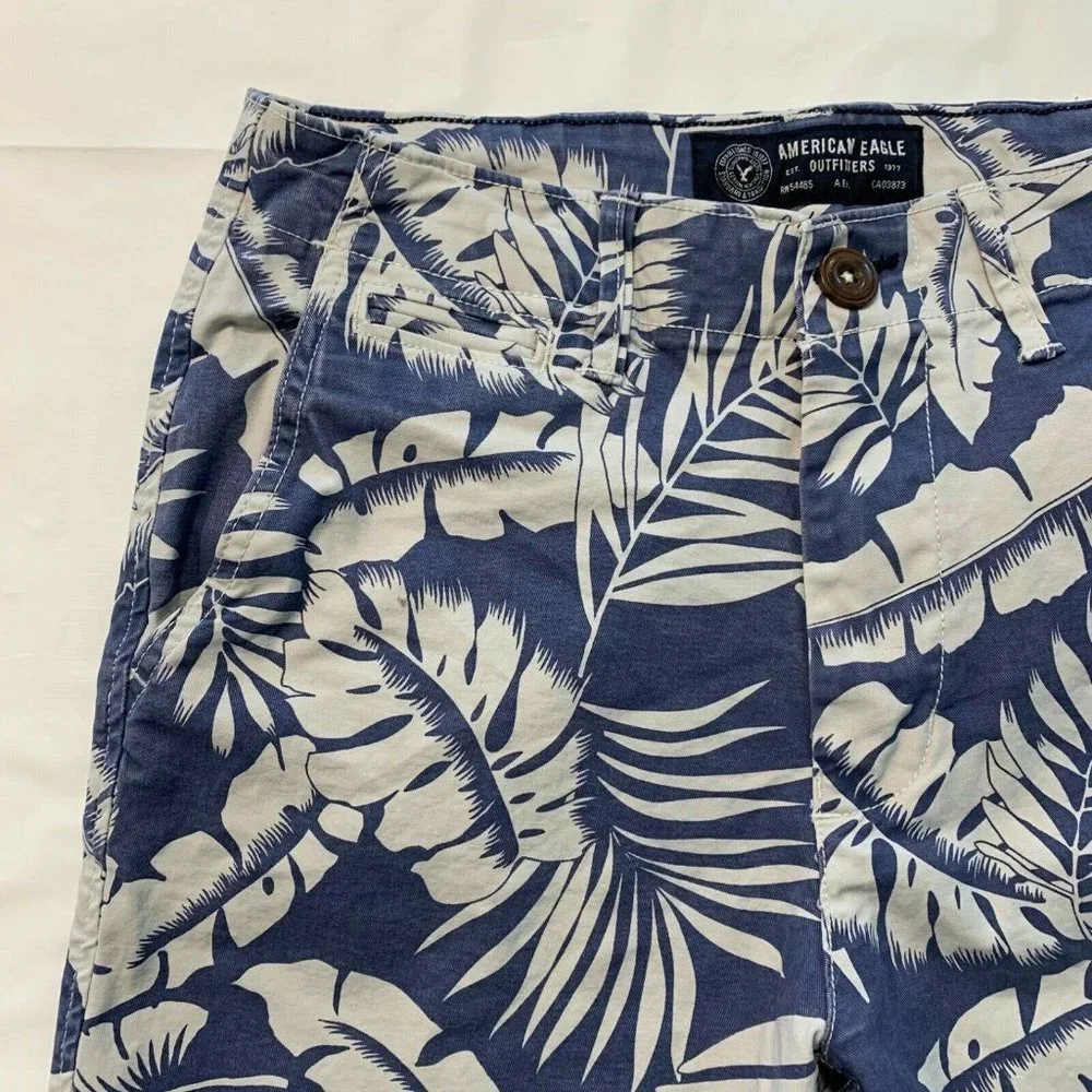 American Eagle PREP Chino Shorts‎ Stretch Tropical